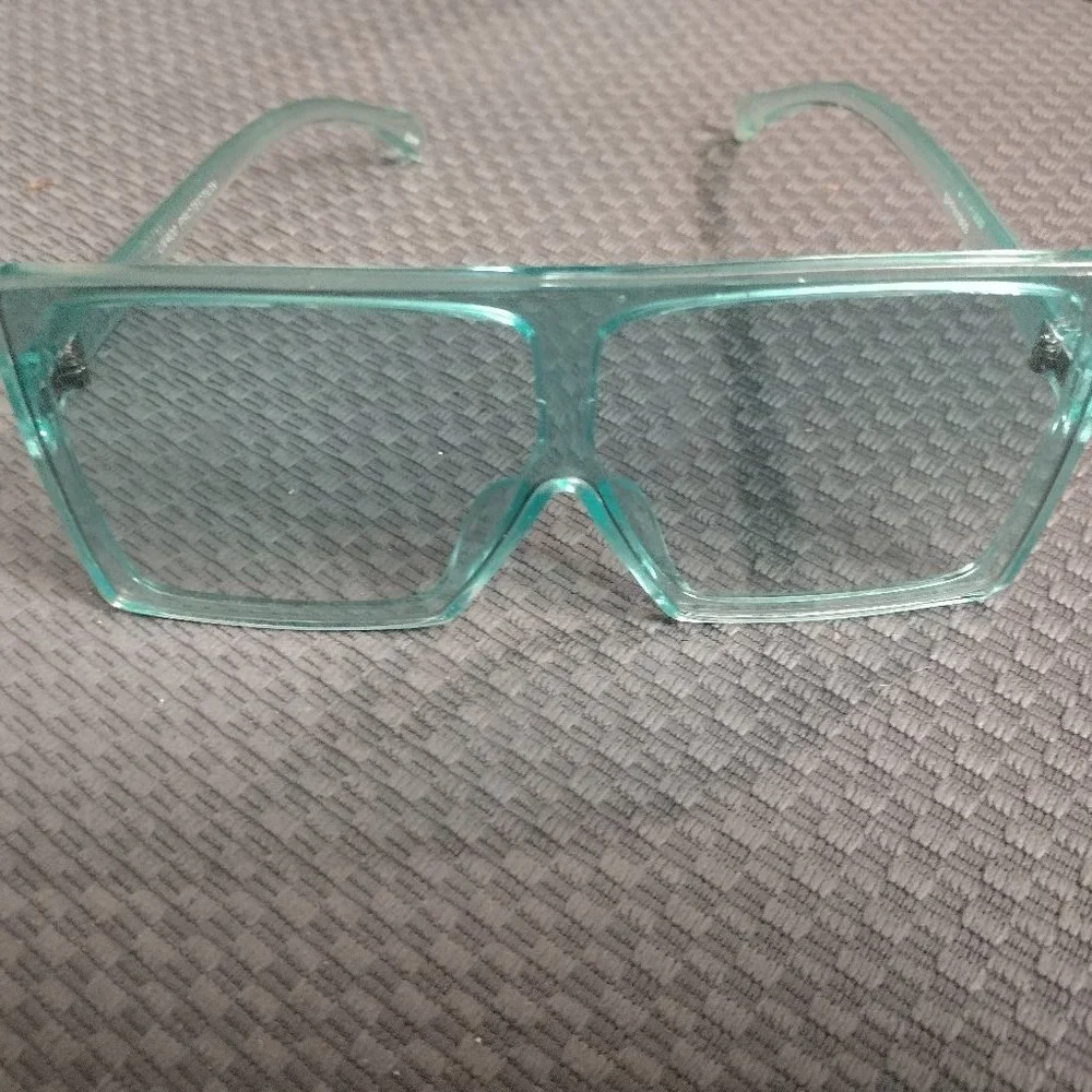 Oversized Shades Sunglasses Black Fashion Square Sun Glasses Vintage